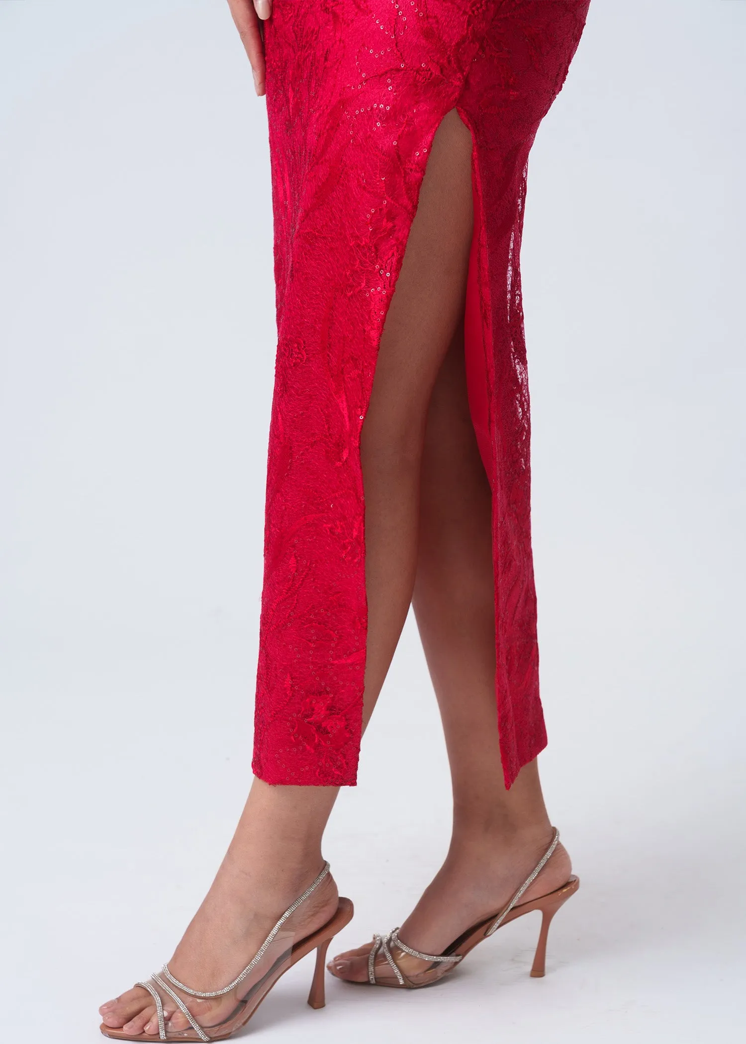 Begonia Backless Halter Bridal Qipao