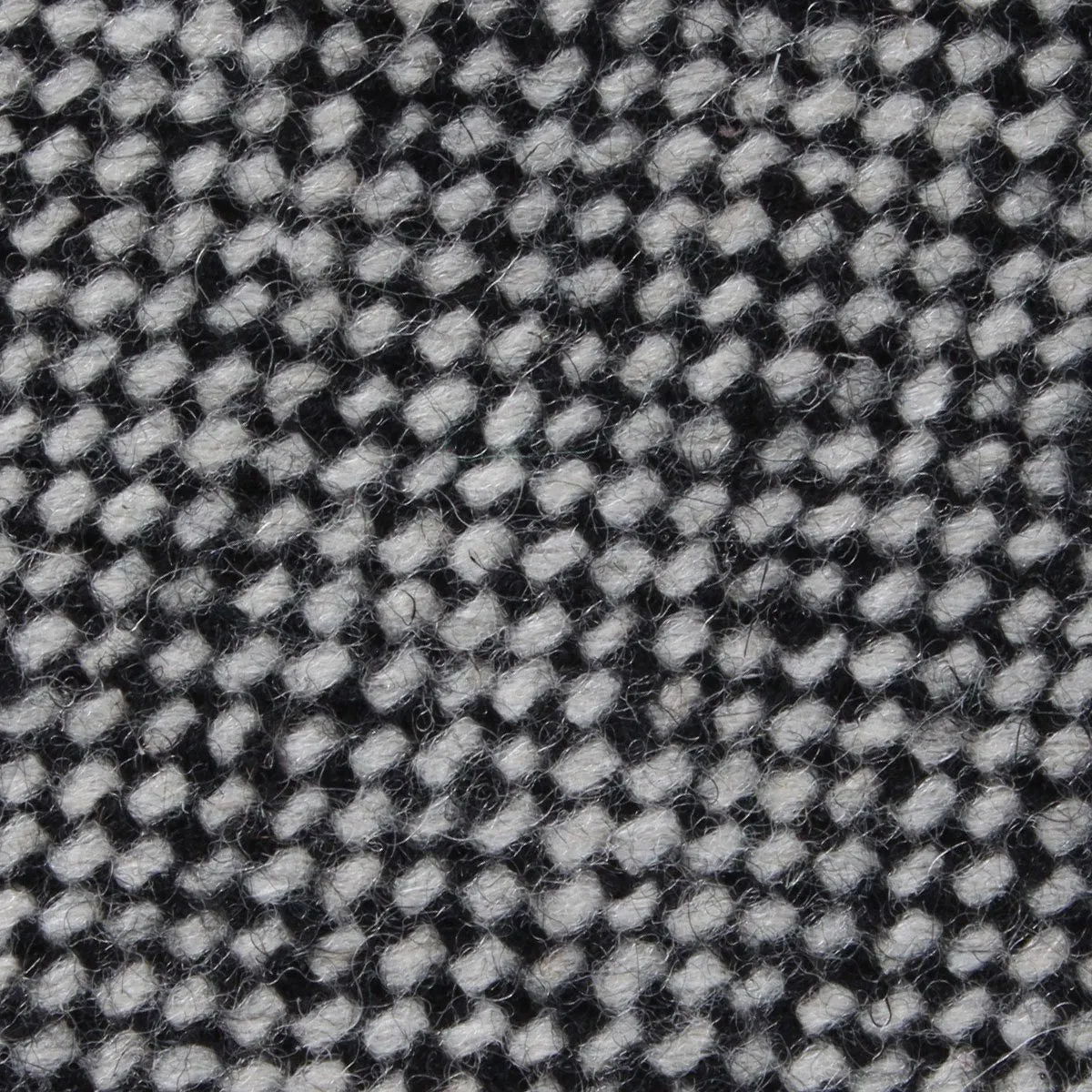 Black Porcupine English Wool Pocket Square