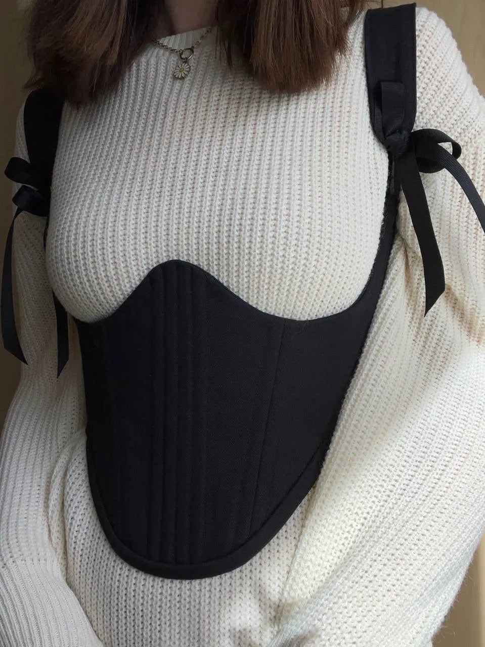 Black underbust corsage 🖤