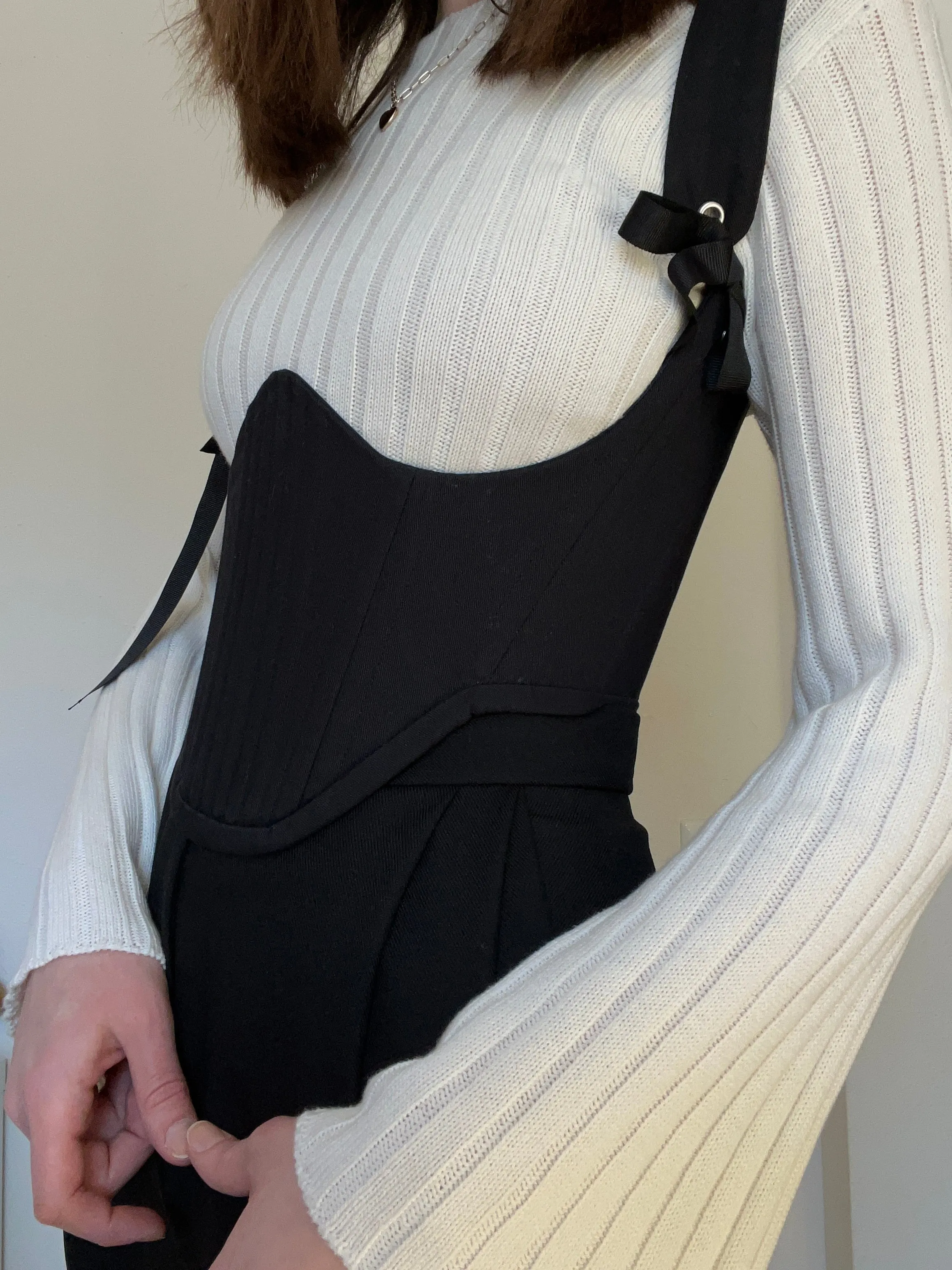 Black underbust corsage 🖤