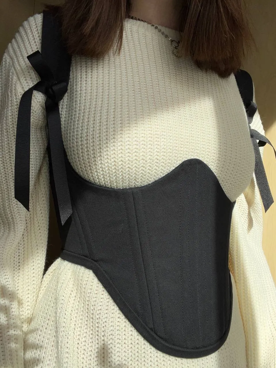 Black underbust corsage 🖤