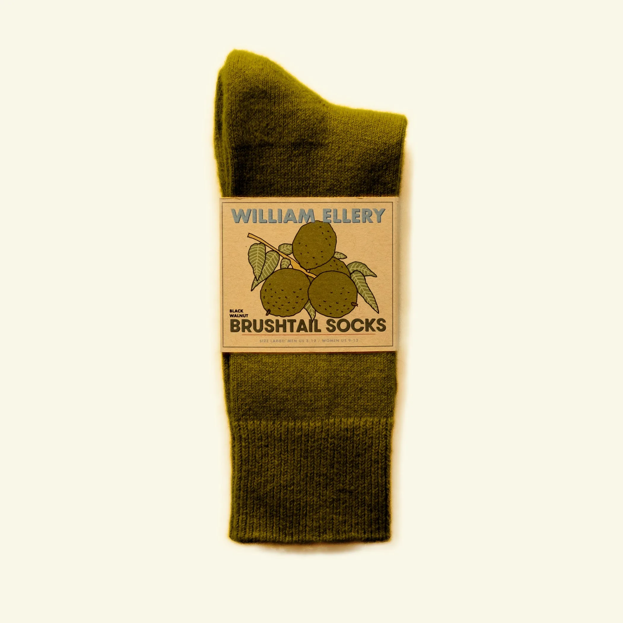 Premium Black Walnut BrushTail Socks