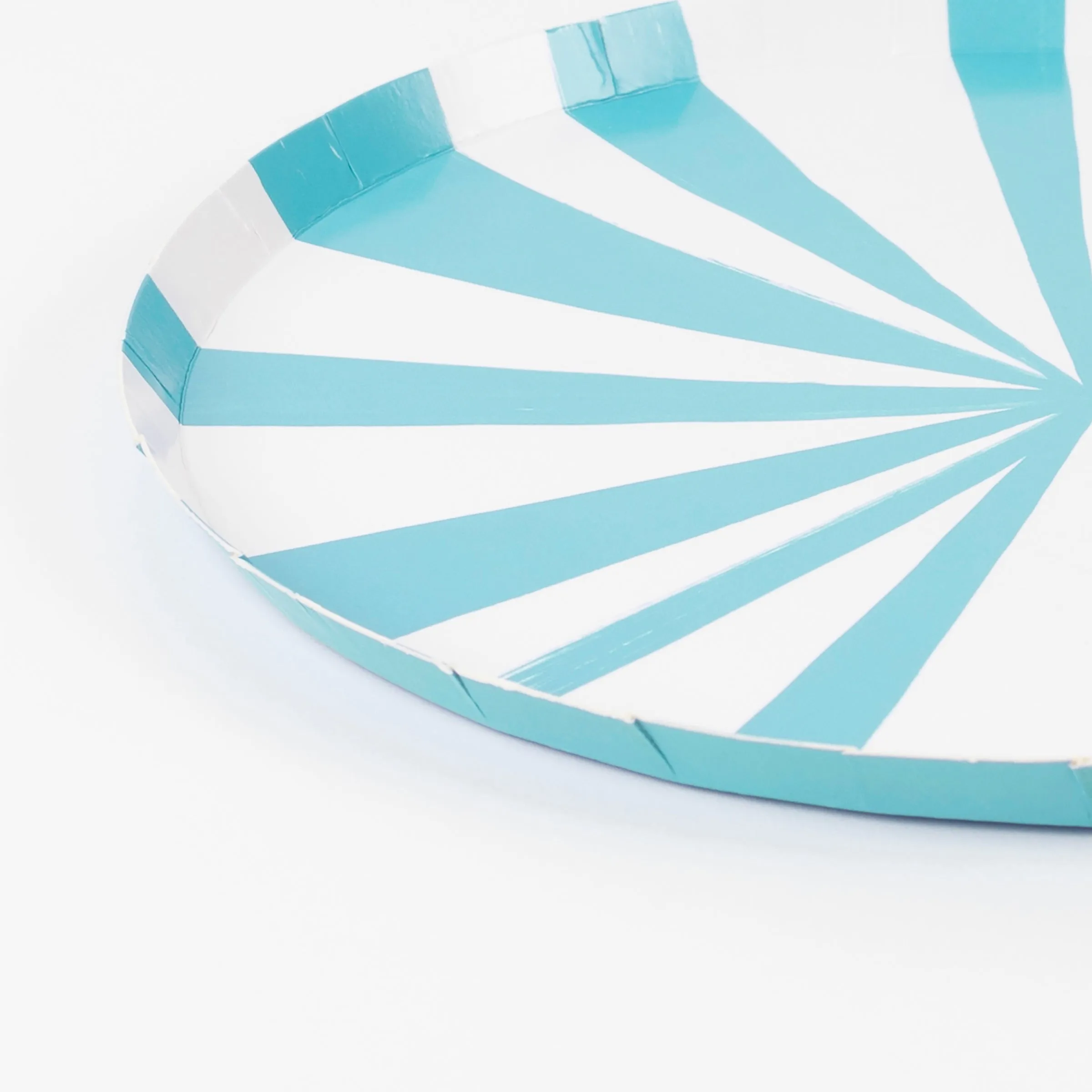 Blue Stripe Side Plates (x 8)