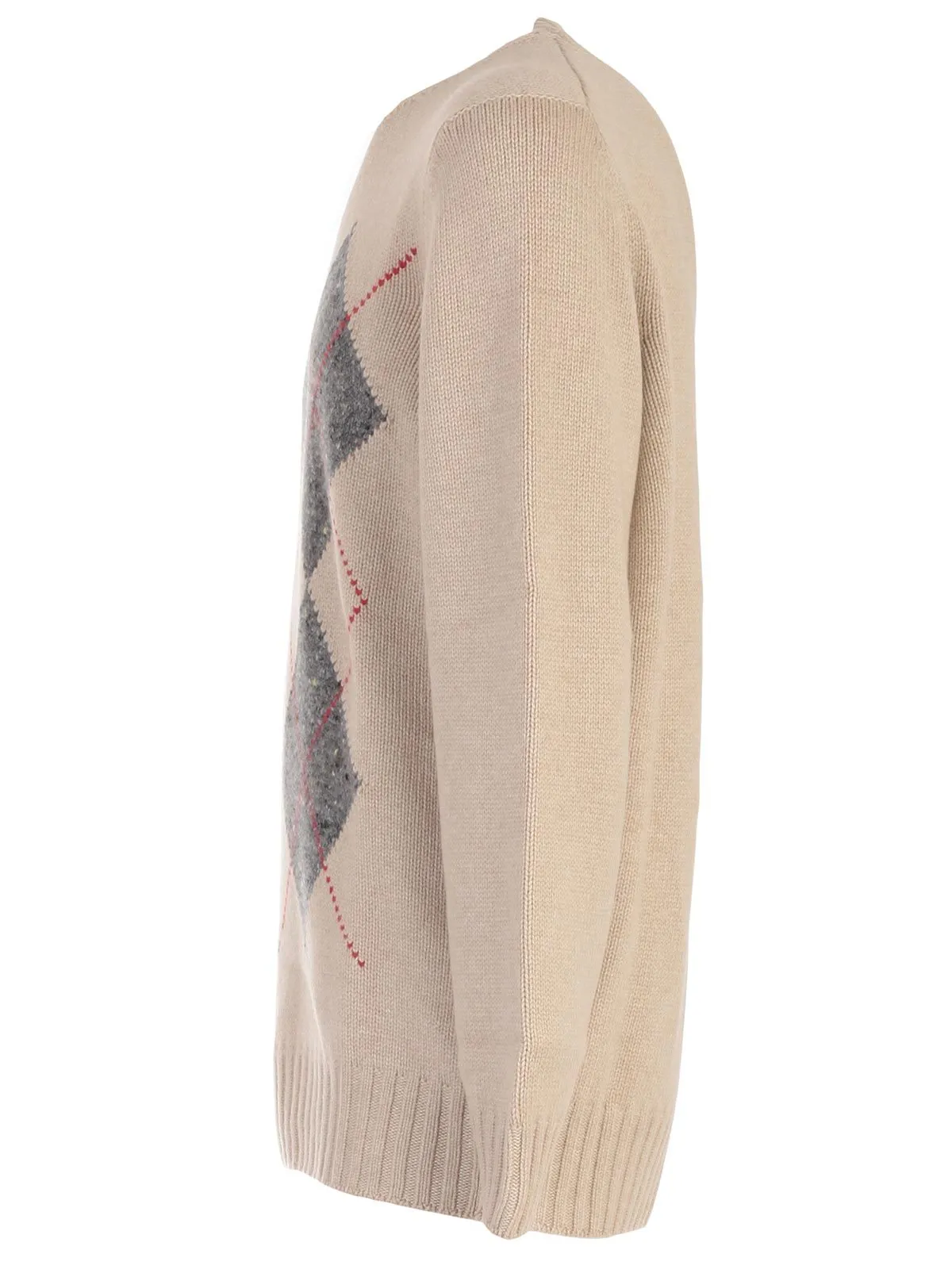 Brunello Cucinelli Checked Knit Sweater