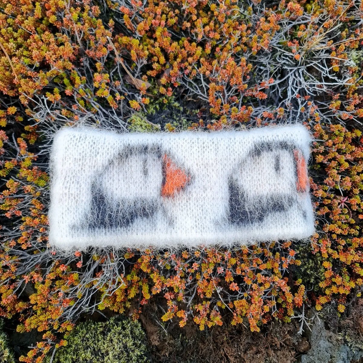 Brushed Wool - Puffin scarf
