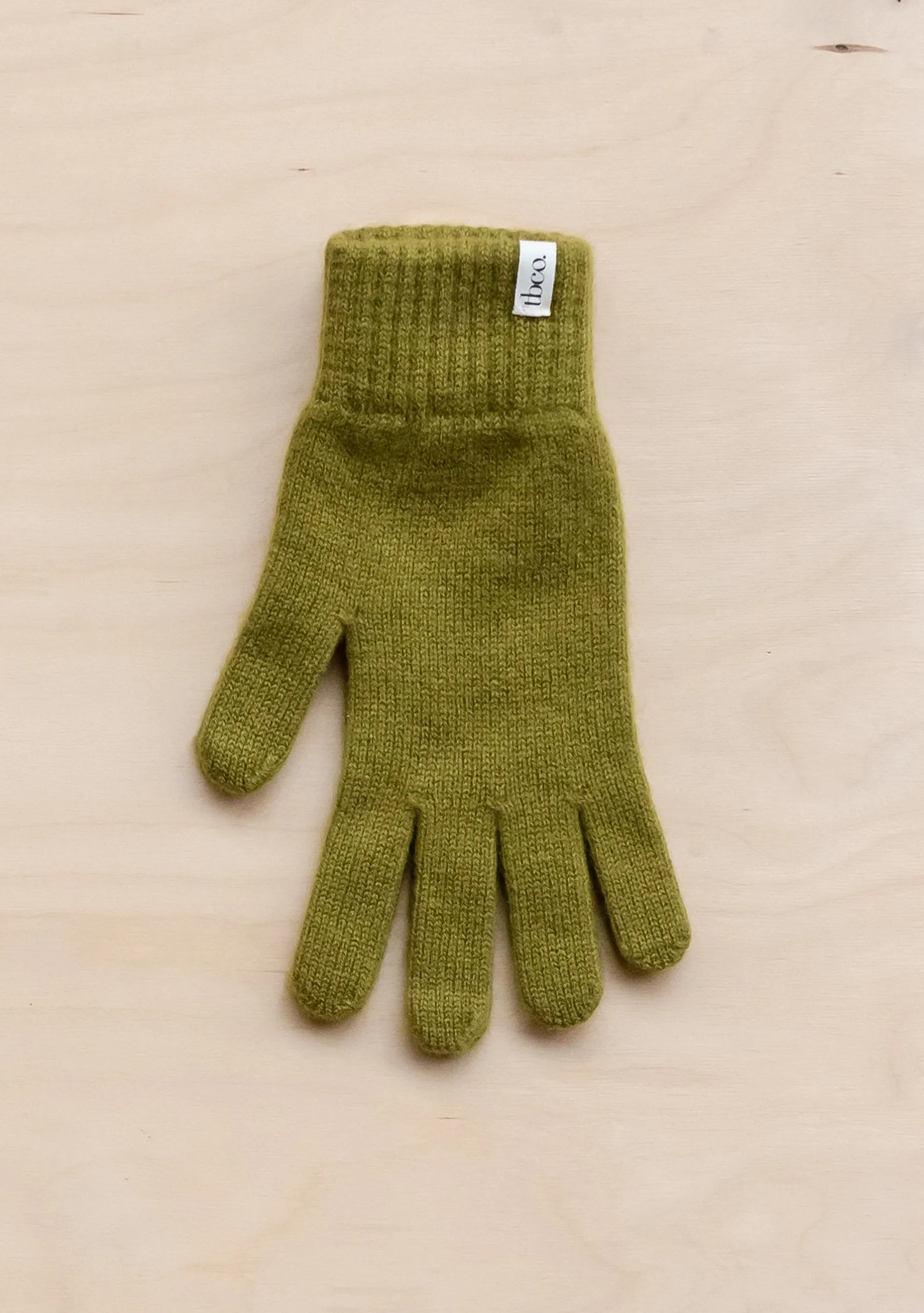 Cashmere & Merino Gloves in Olive