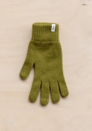 Cashmere & Merino Gloves in Olive