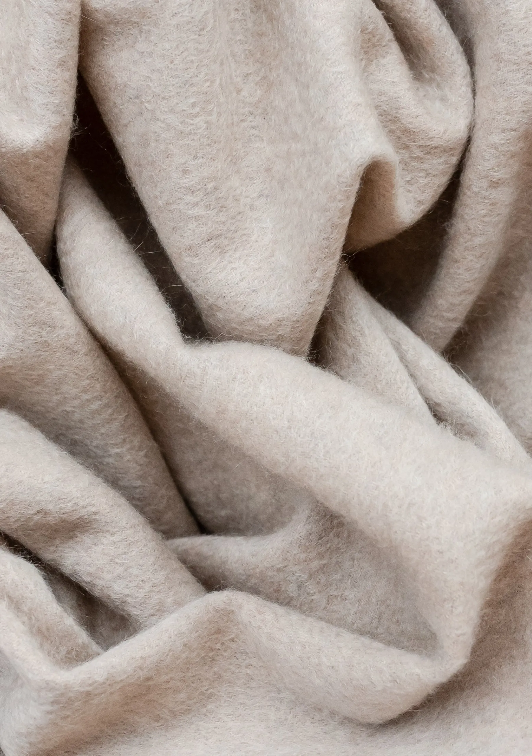 Cashmere Blanket in Oatmeal Melange