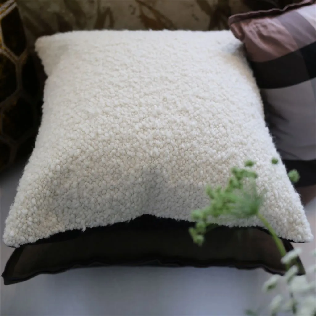 Cormo Chalk Throw Pillow by Designers Guild by Designers Guild