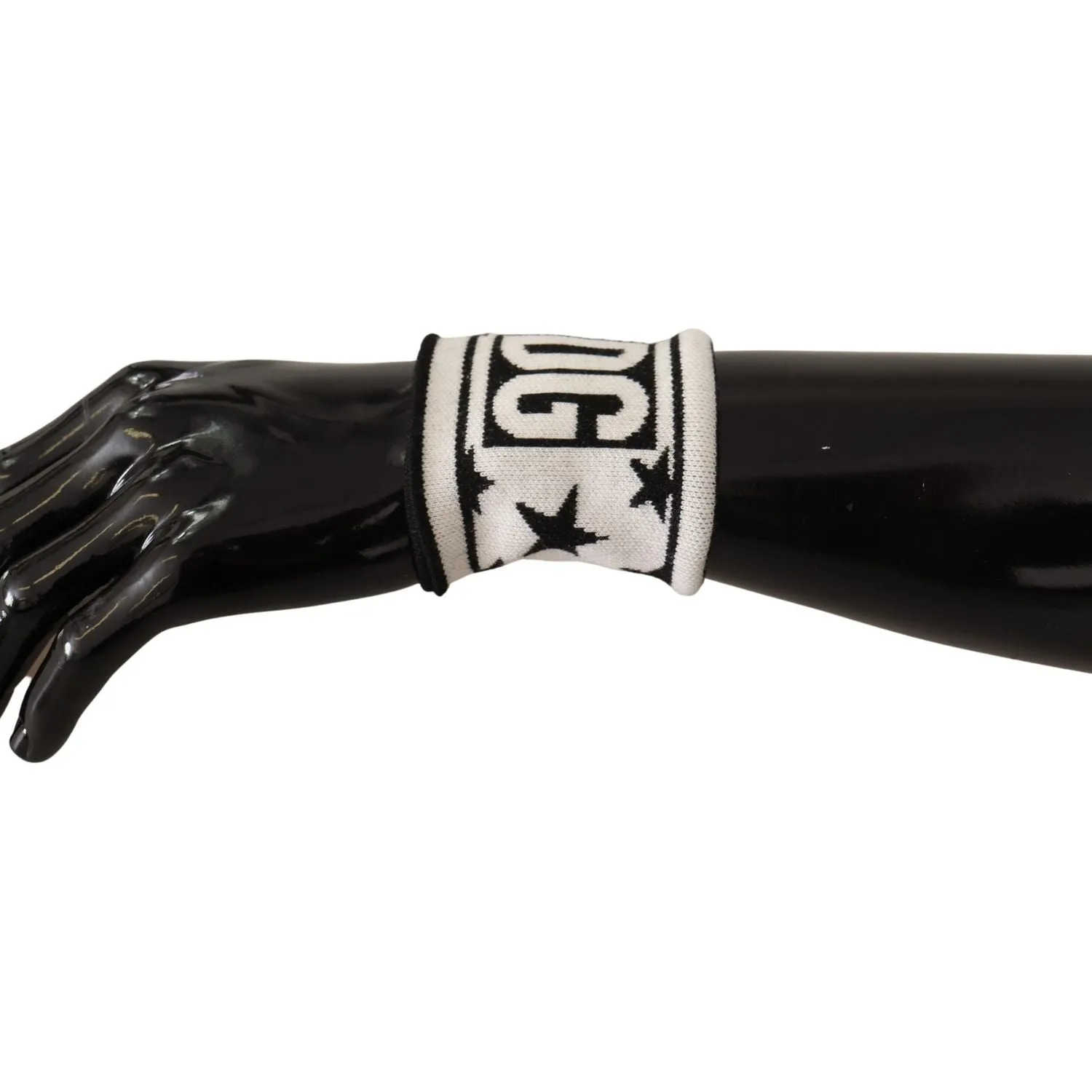 Dolce & Gabbana Elegant Monochrome Wool Wristband Set