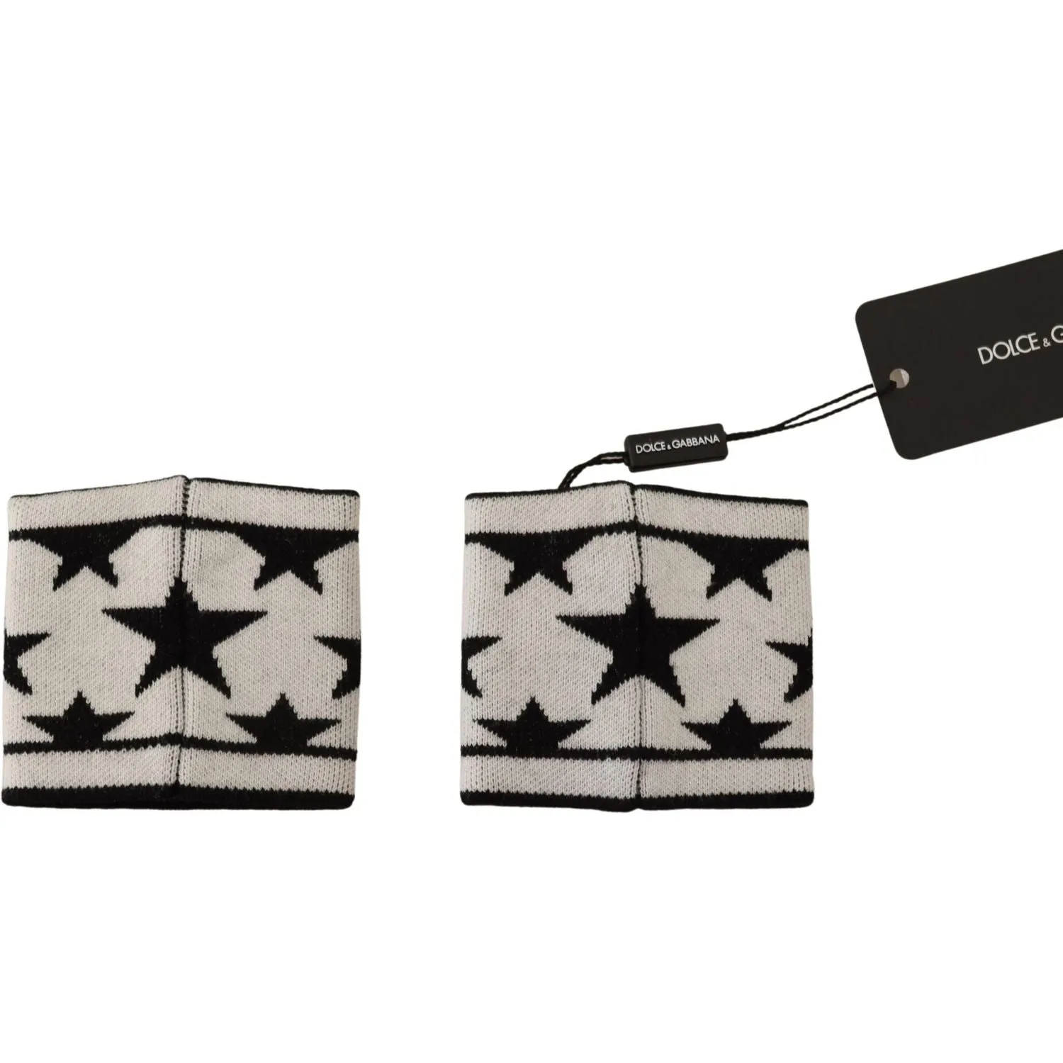 Dolce & Gabbana Elegant Monochrome Wool Wristband Set