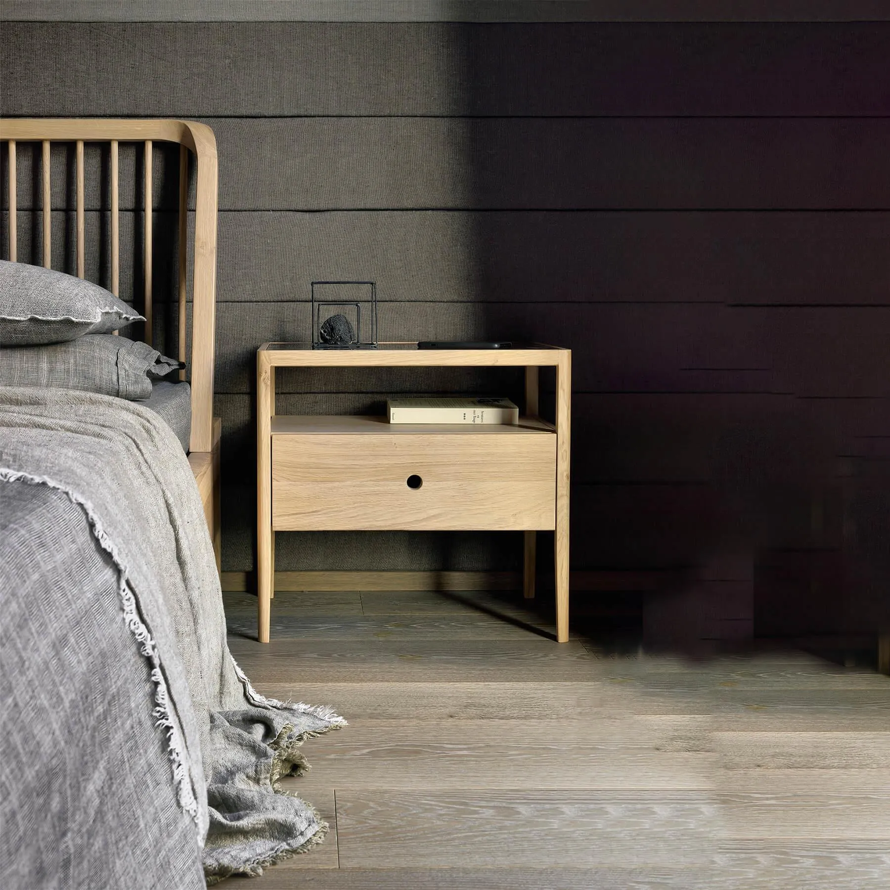 Ethnicraft Spindle Bedside Table