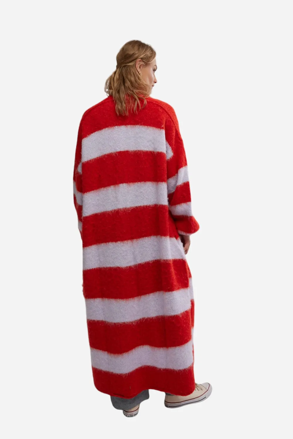 Free People Mantra Cardi in Poppy Ice Combo