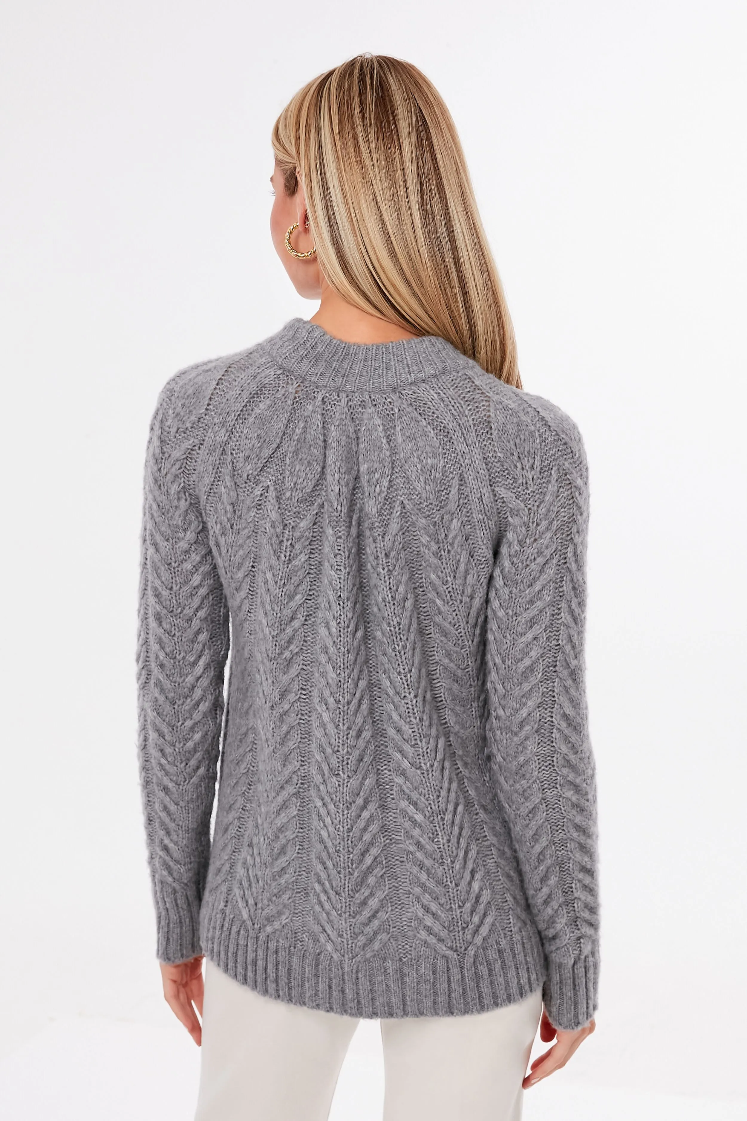 Gray Peacock Sweater