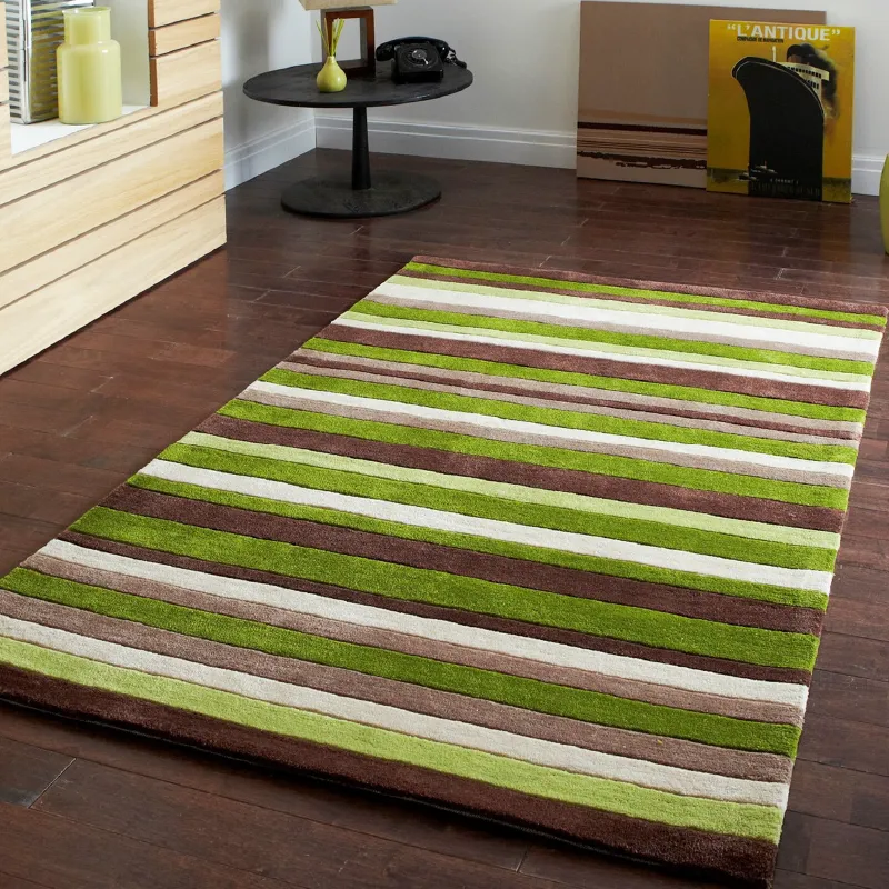 Green Stripes Rug - Missouri