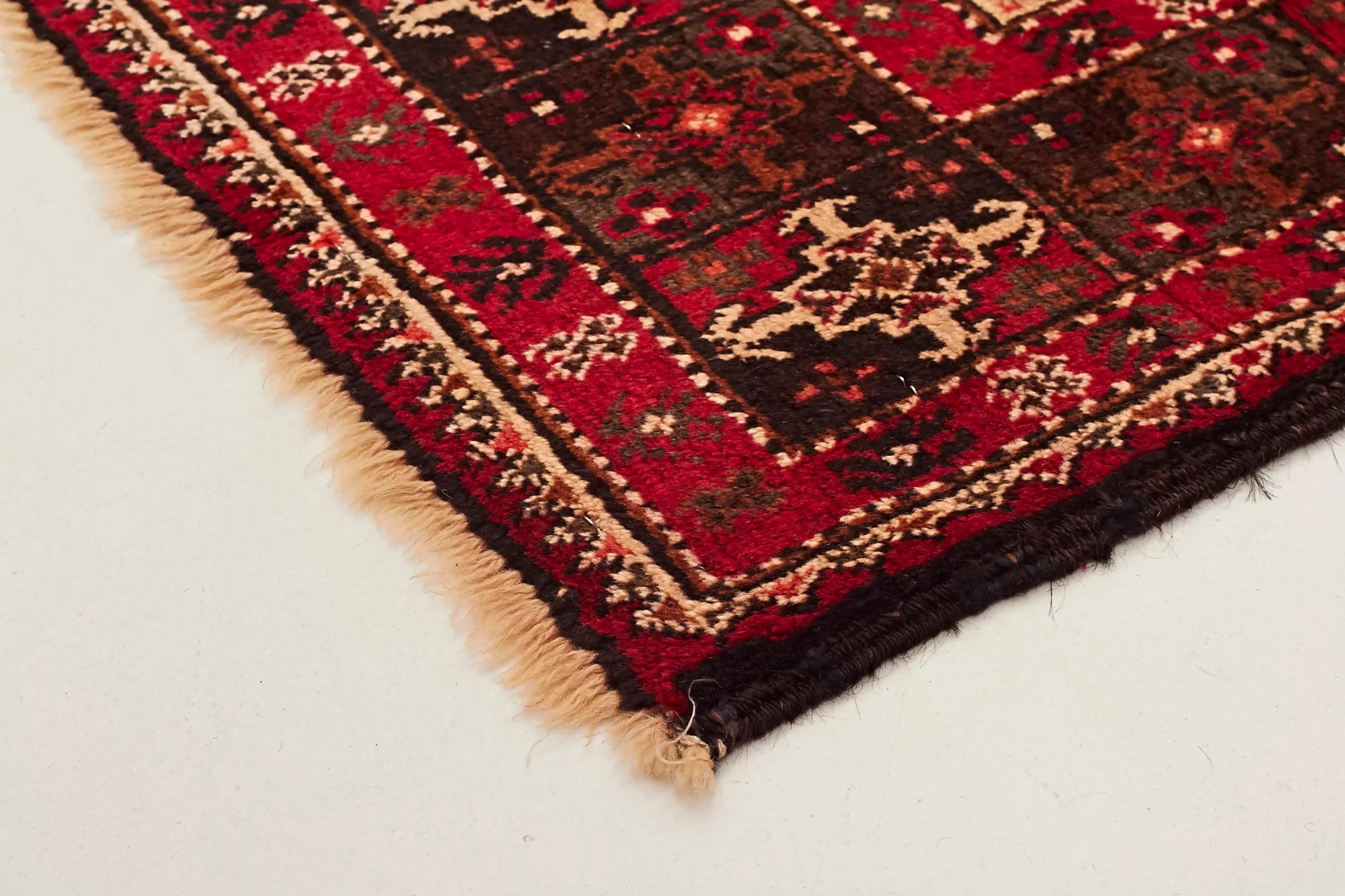 HAND KNOTTED PERSIAN FINE BALUCH RUG 277 X 120 CM