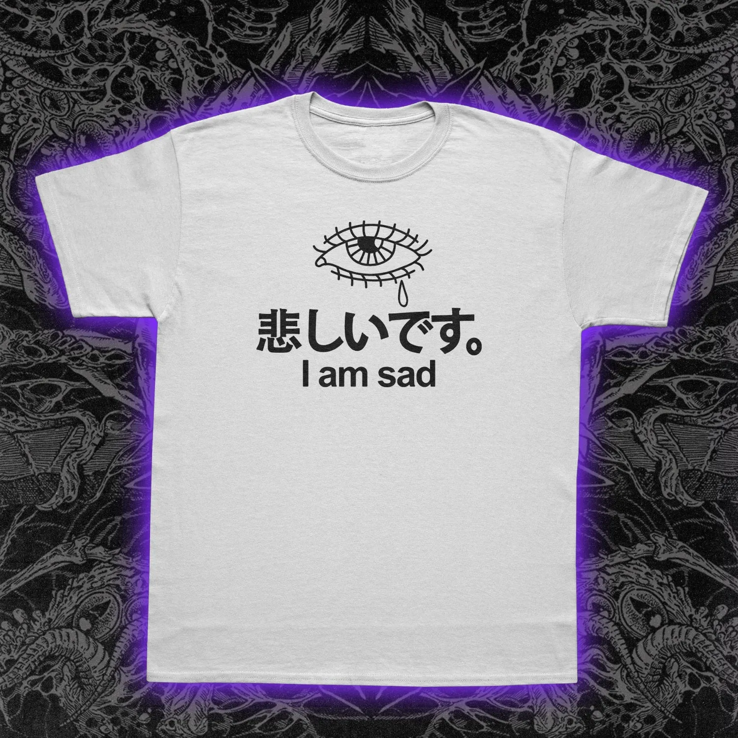 I Am Sad Kanji Slim Fit Tee
