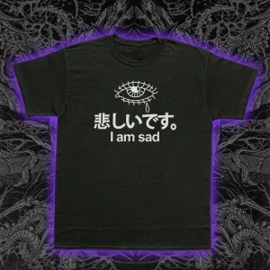 I Am Sad Kanji Slim Fit Tee