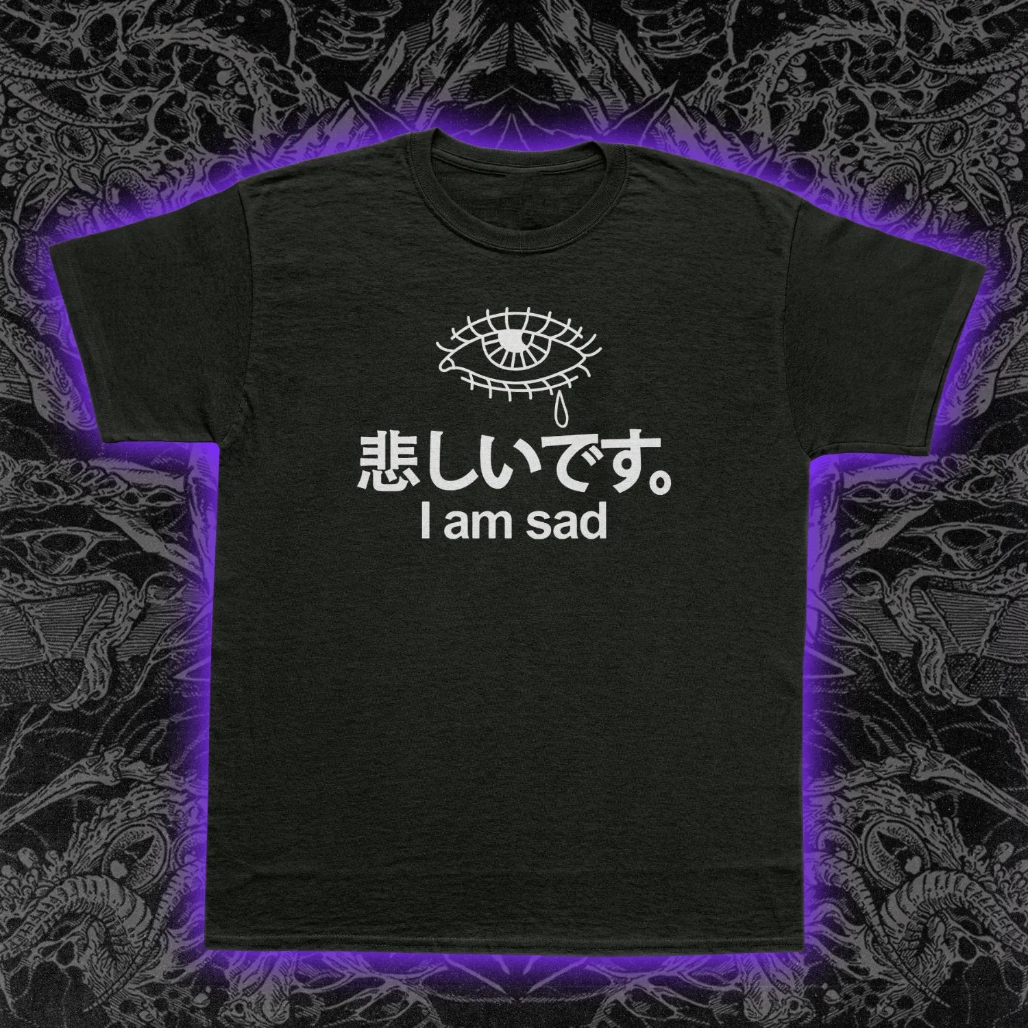 I Am Sad Kanji Slim Fit Tee