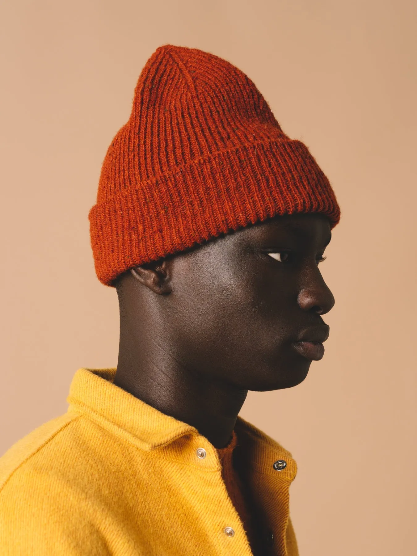 Kilpatrick Beanie in Rust Merino Wool