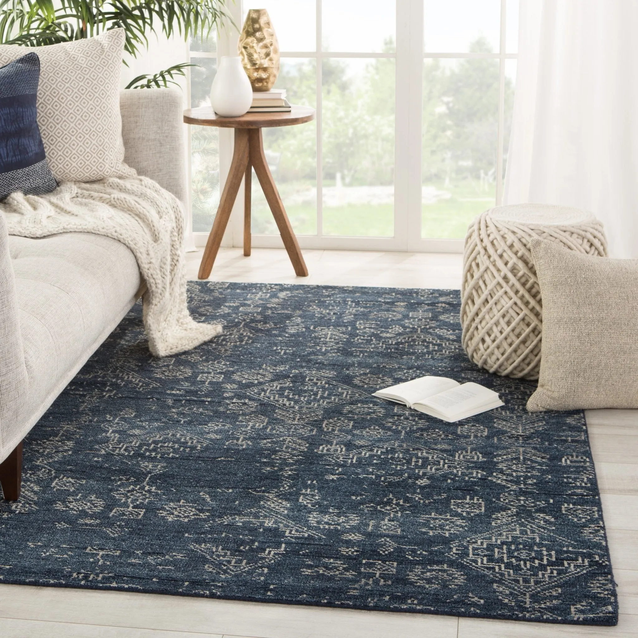 Liberty LIB10 Azuma Dark Blue/Light Gray Rug