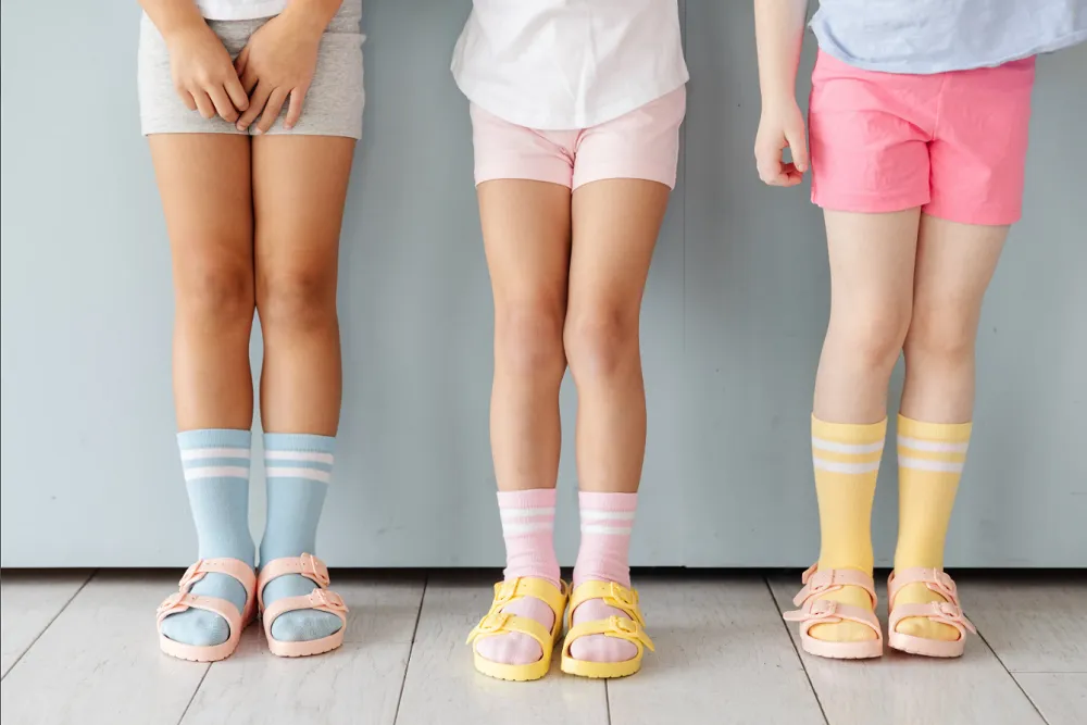 Little Stocking Co  | Midi Socks 3 Pack ~ Pastel Striped