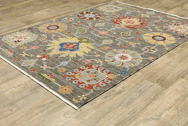 Lucca 8111K Grey/Multi Rug