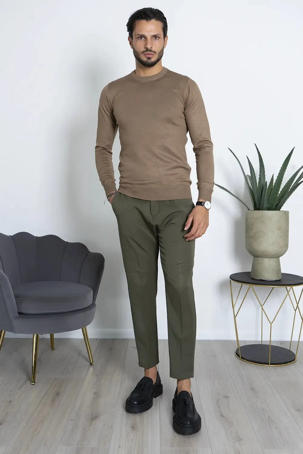 Maglioncino Filo Uomo  Girocollo Basic Art.Mg86