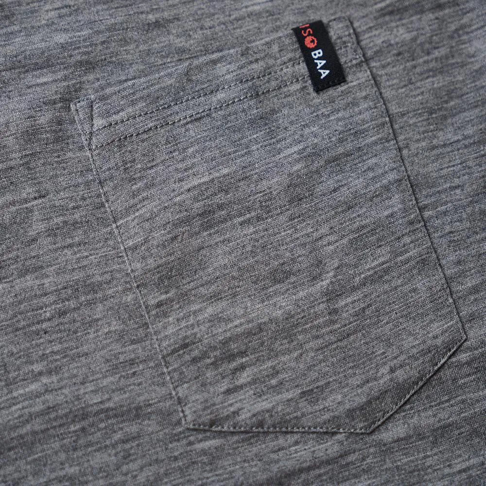 Mens Merino 150 Pocket Tee (Charcoal)