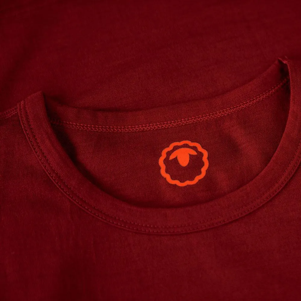 Mens Merino 150 Sheep Tee (Red)