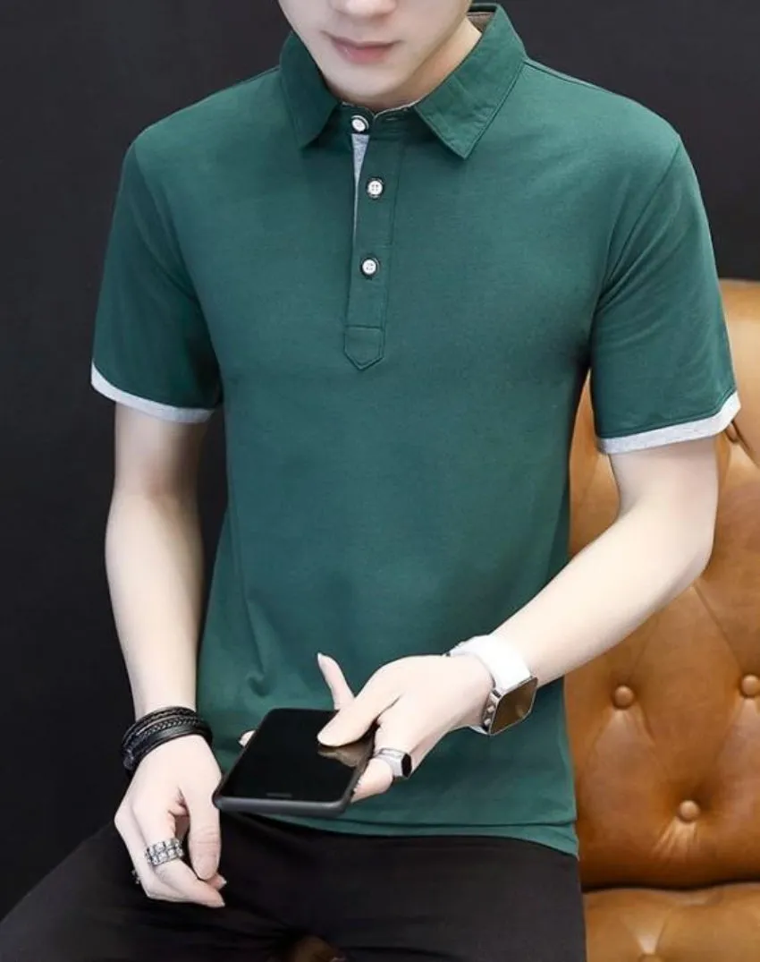 Mens Slim Fit Short Sleeve Polo Shirt
