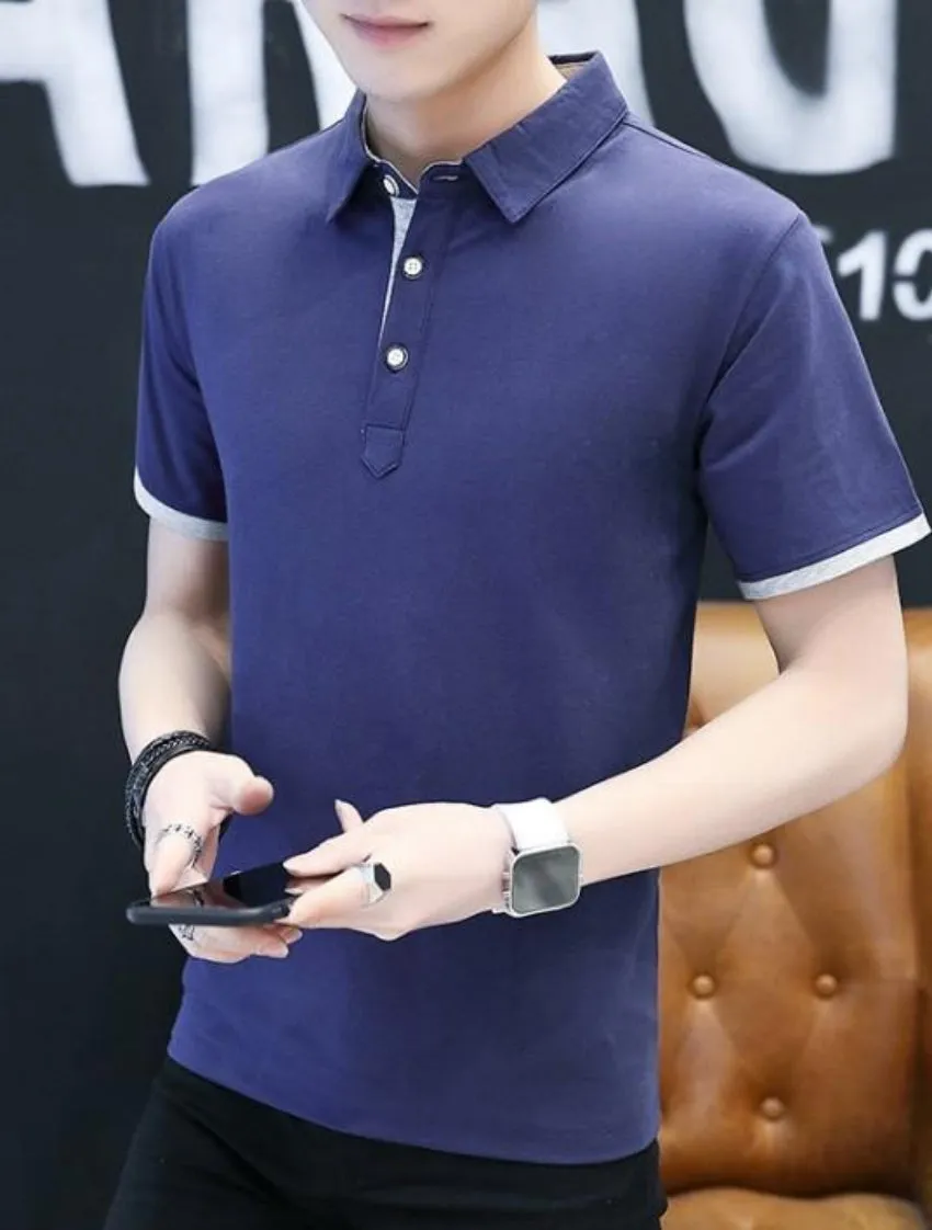 Mens Slim Fit Short Sleeve Polo Shirt