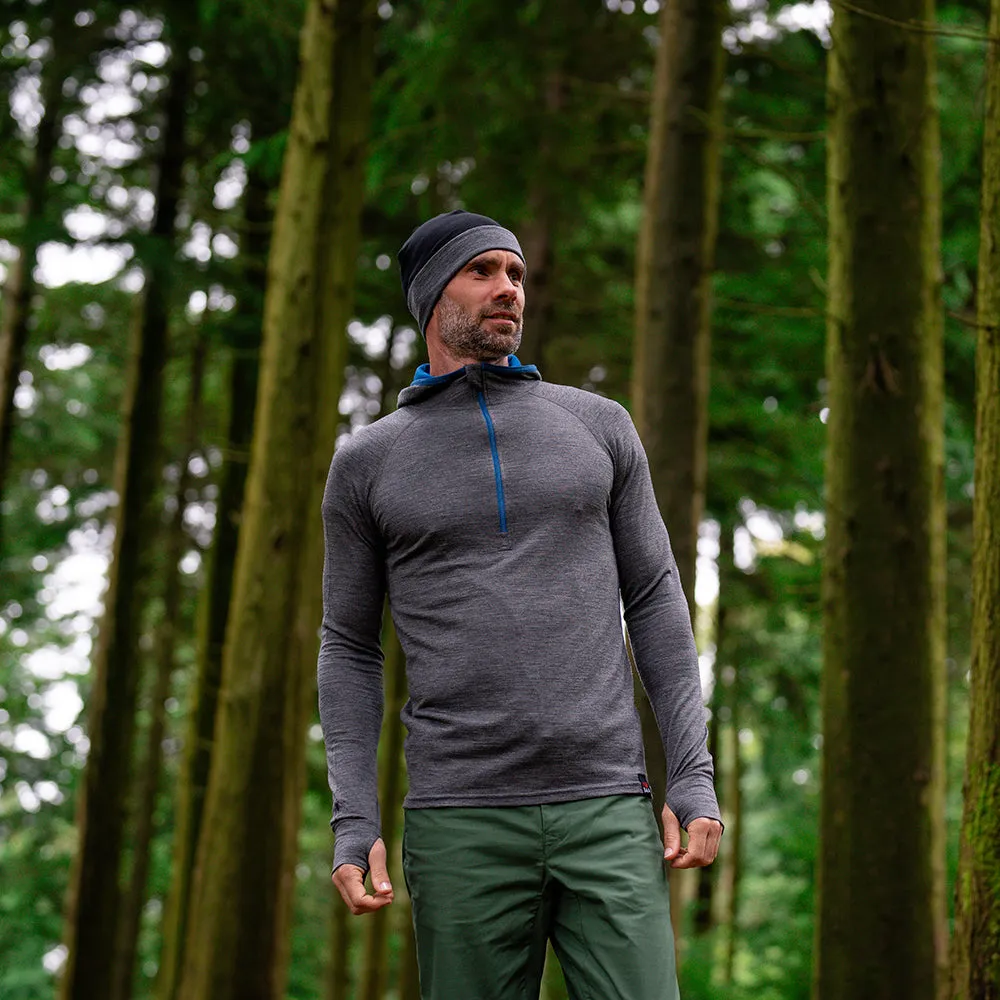 Merino 230 Beanie (Black/Smoke)