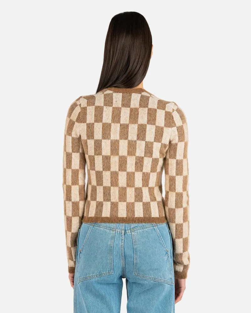 Nanushka- Feline Checked Sweater