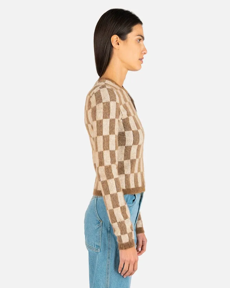 Nanushka- Feline Checked Sweater