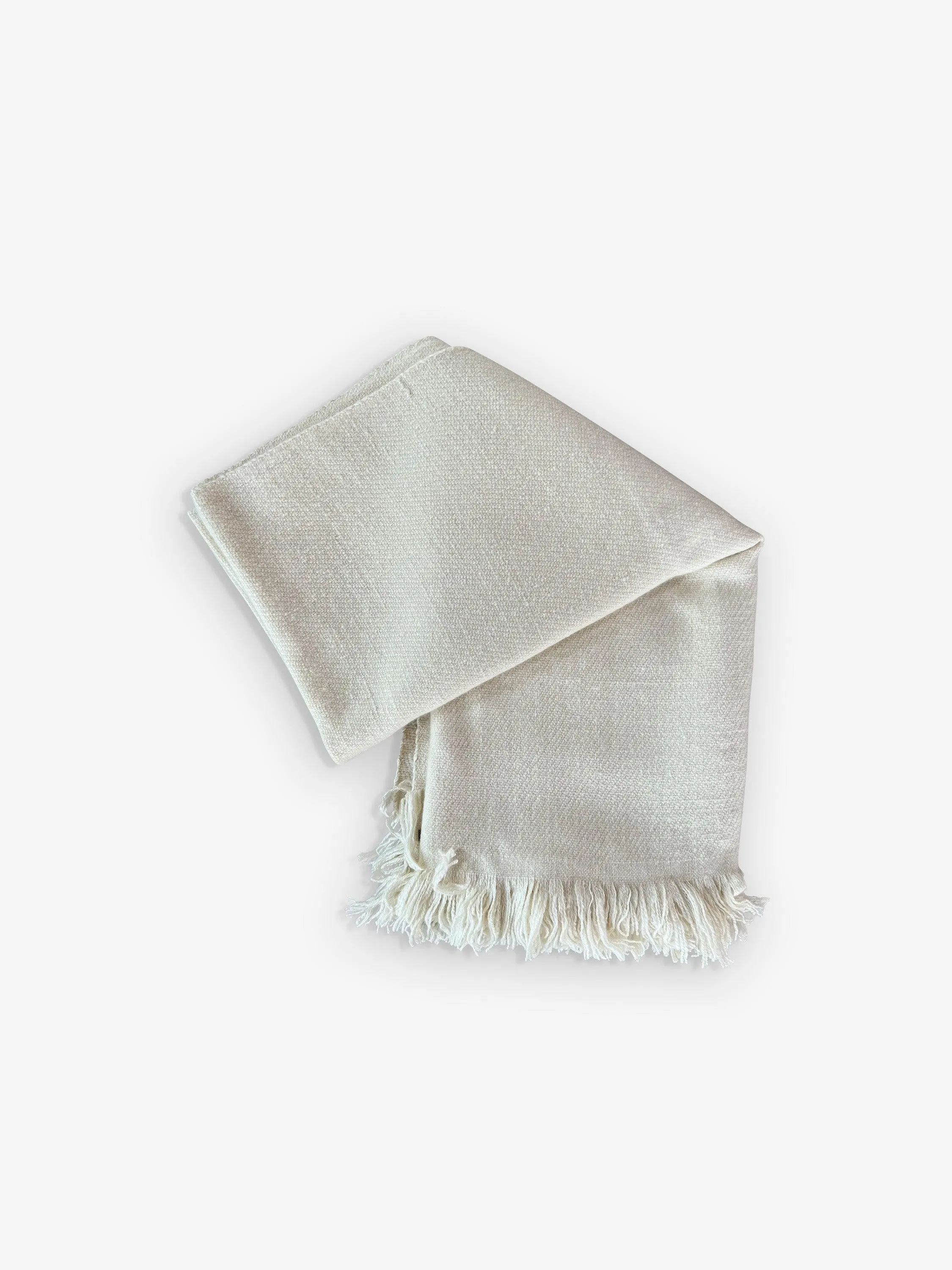 Natural Handspun Blanket in 100% Cashmere by Denis Colomb