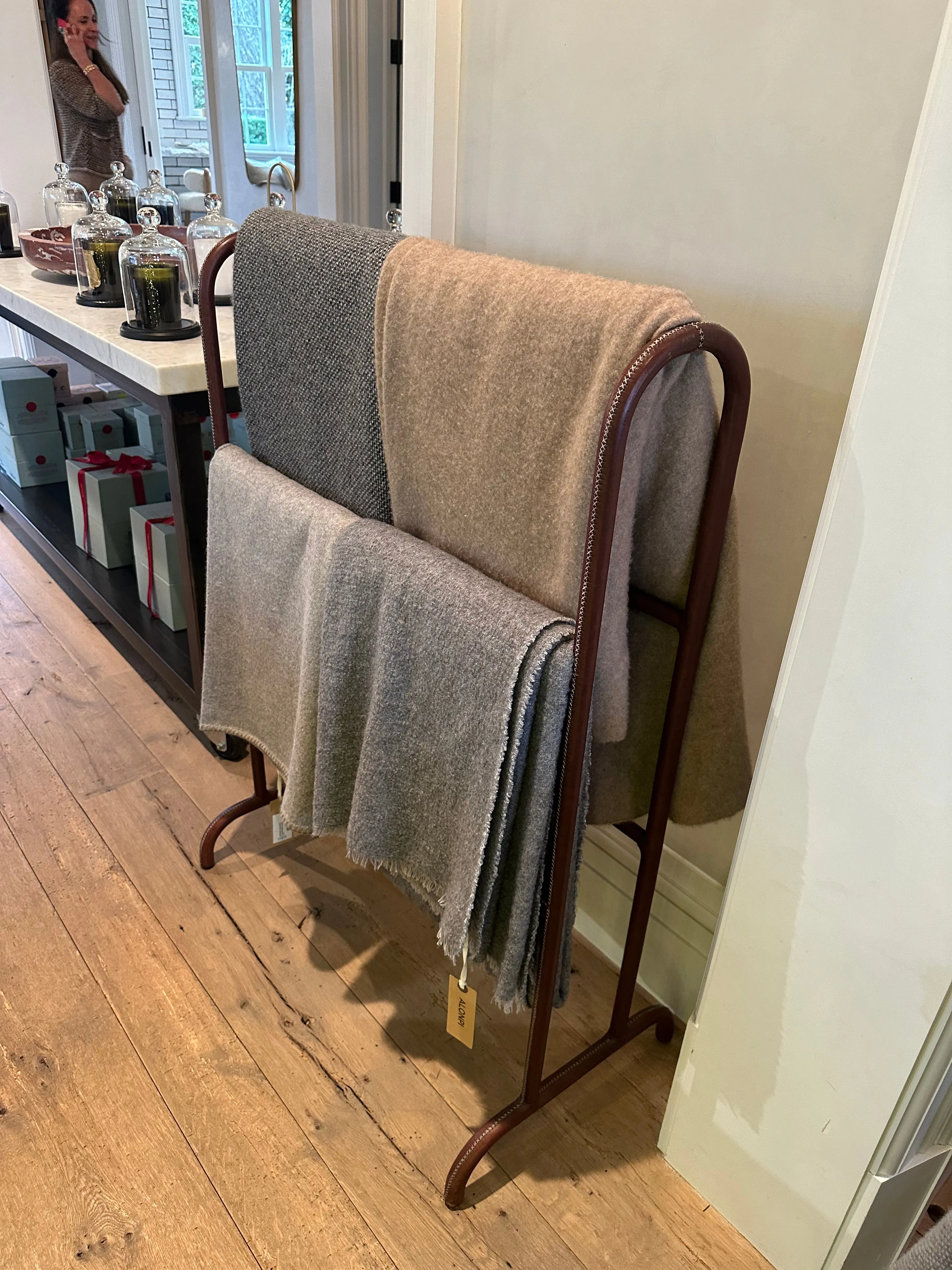 Natural Handspun Blanket in 100% Cashmere by Denis Colomb