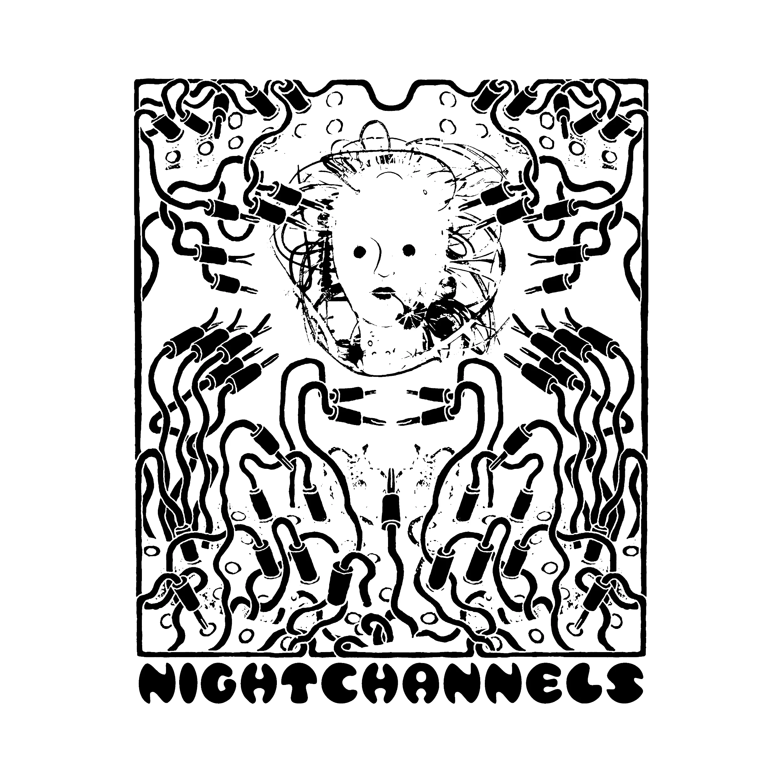 Night Channels Wire Altar Slim Fit Tee