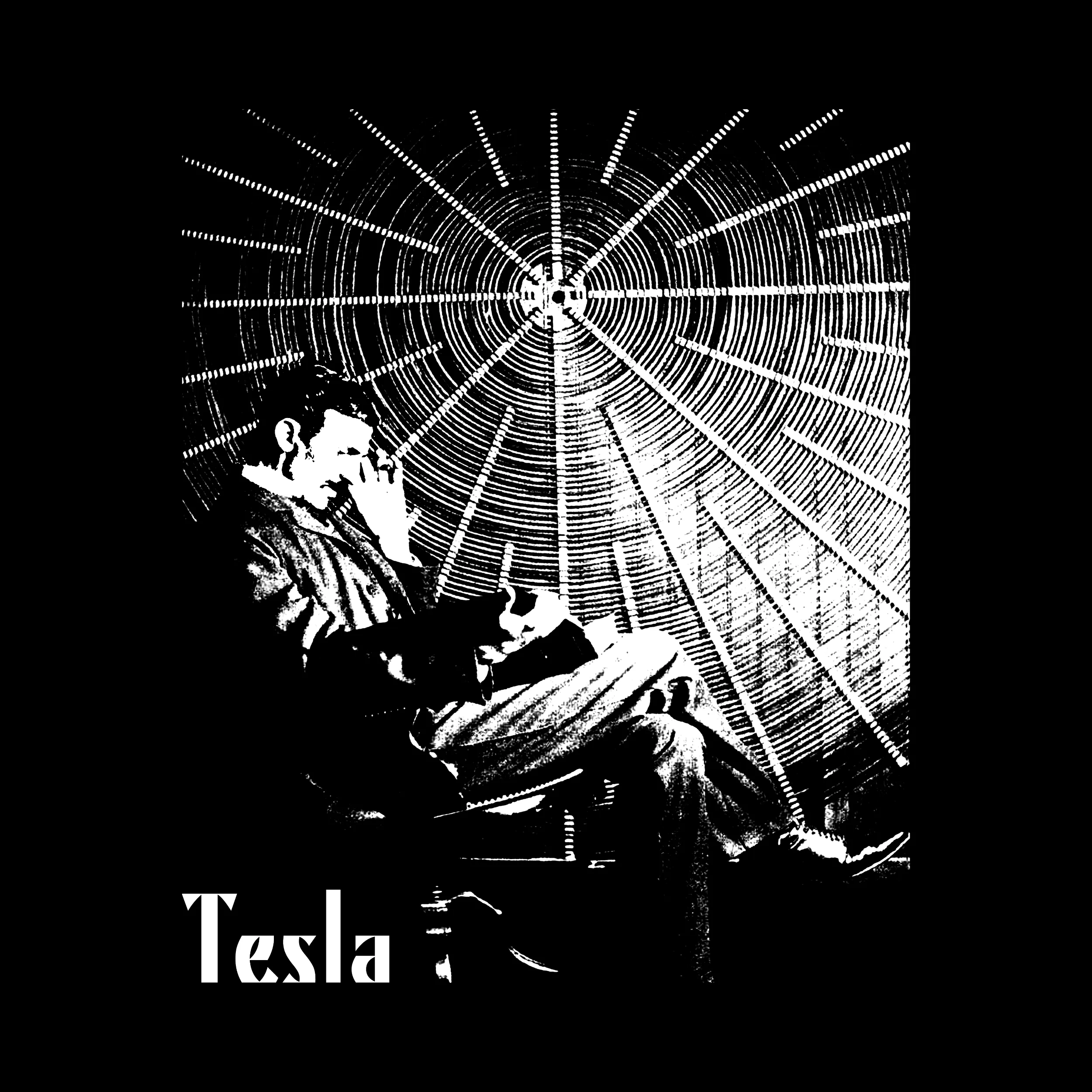 Nikola Tesla Coil Slim Fit Tee