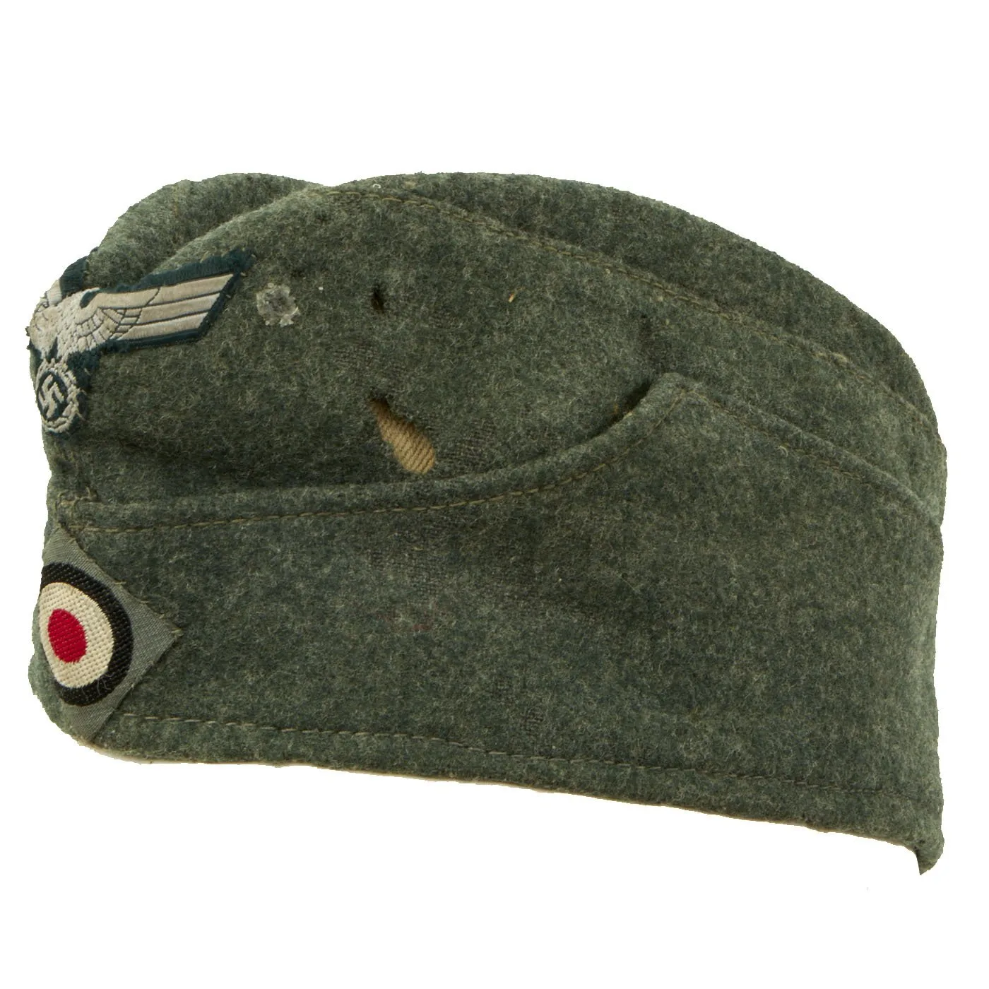 Original German WWII 1943 dated Heer Army EM-NCO M38 Overseas Cap by Clemens Wagner - Schiffchen