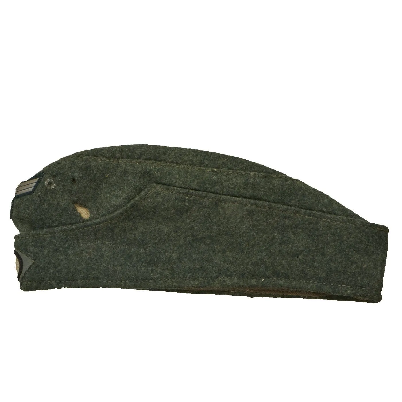 Original German WWII 1943 dated Heer Army EM-NCO M38 Overseas Cap by Clemens Wagner - Schiffchen
