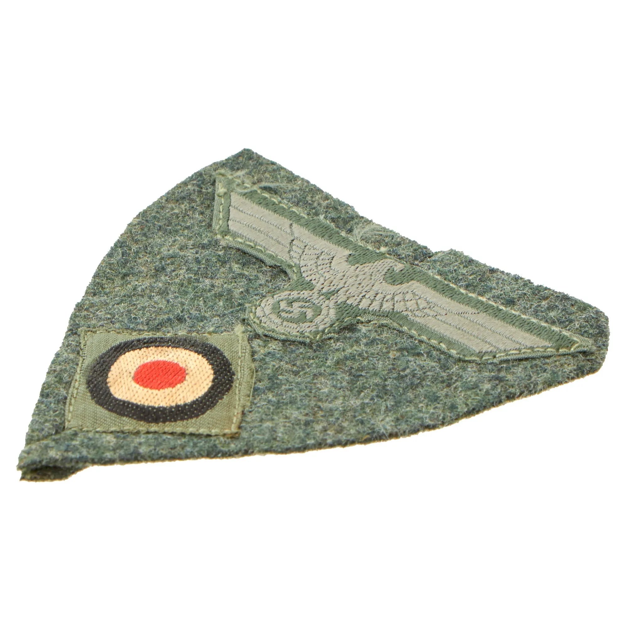 Original German WWII Heer Army Cut Off M43 Field Cap Eagle and Cockade Insignia