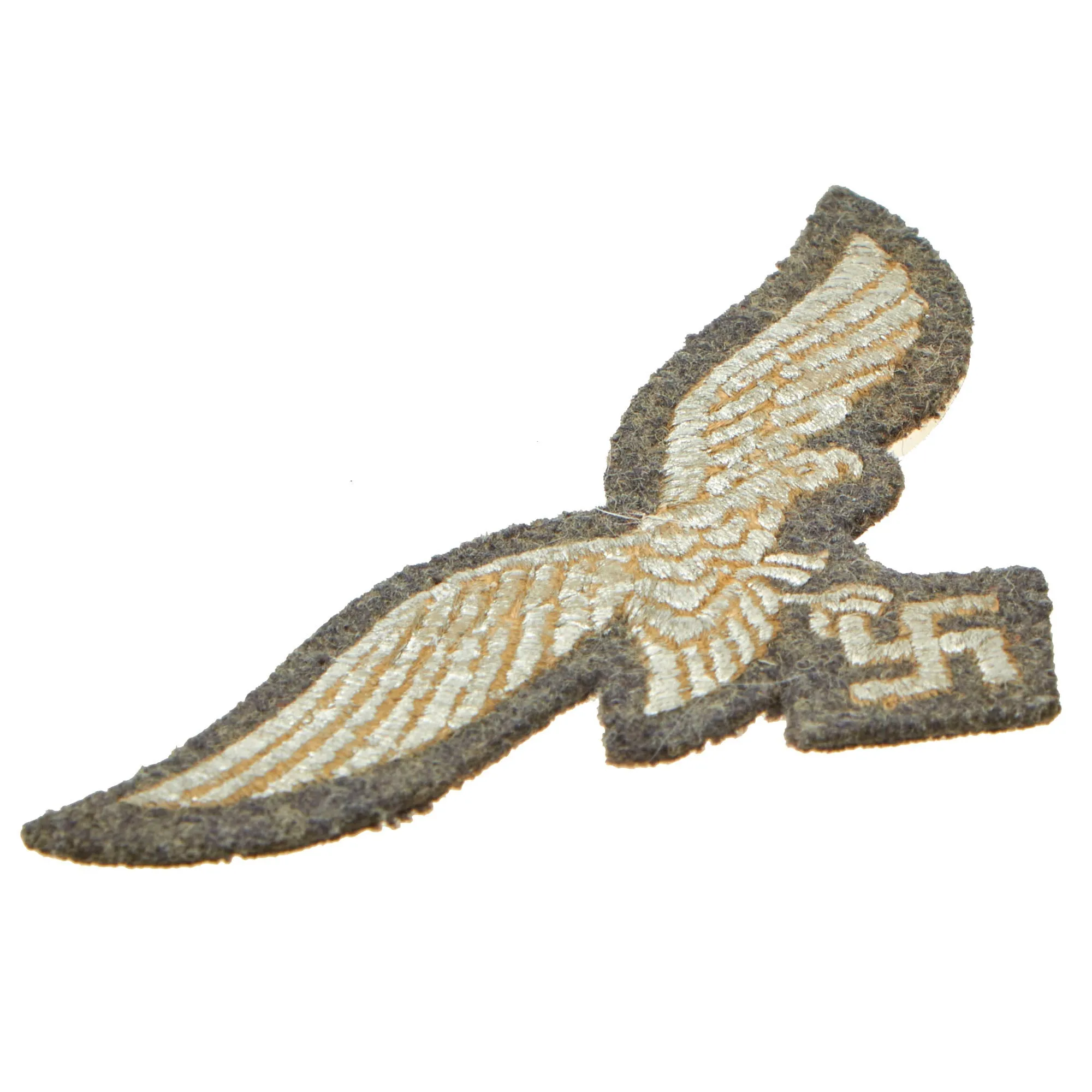Original German WWII Luftwaffe Machine Embroidered Breast Eagle