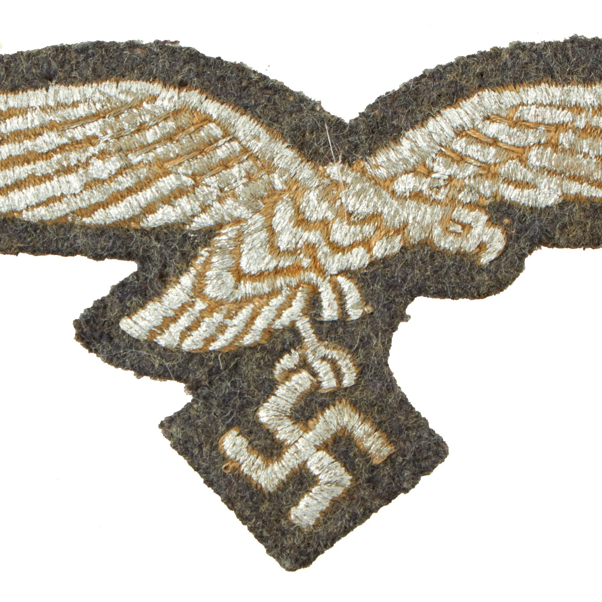 Original German WWII Luftwaffe Machine Embroidered Breast Eagle