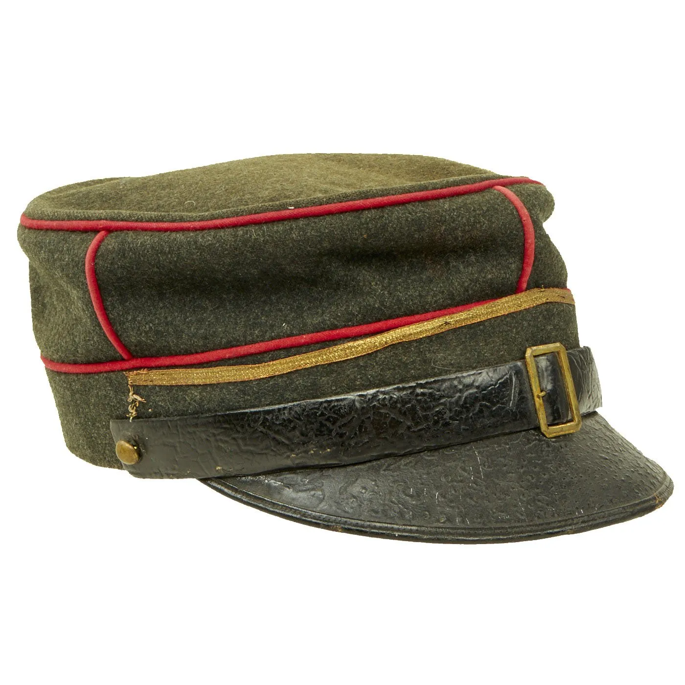 Original Swiss WWI Artillery Kepi Visor Hat