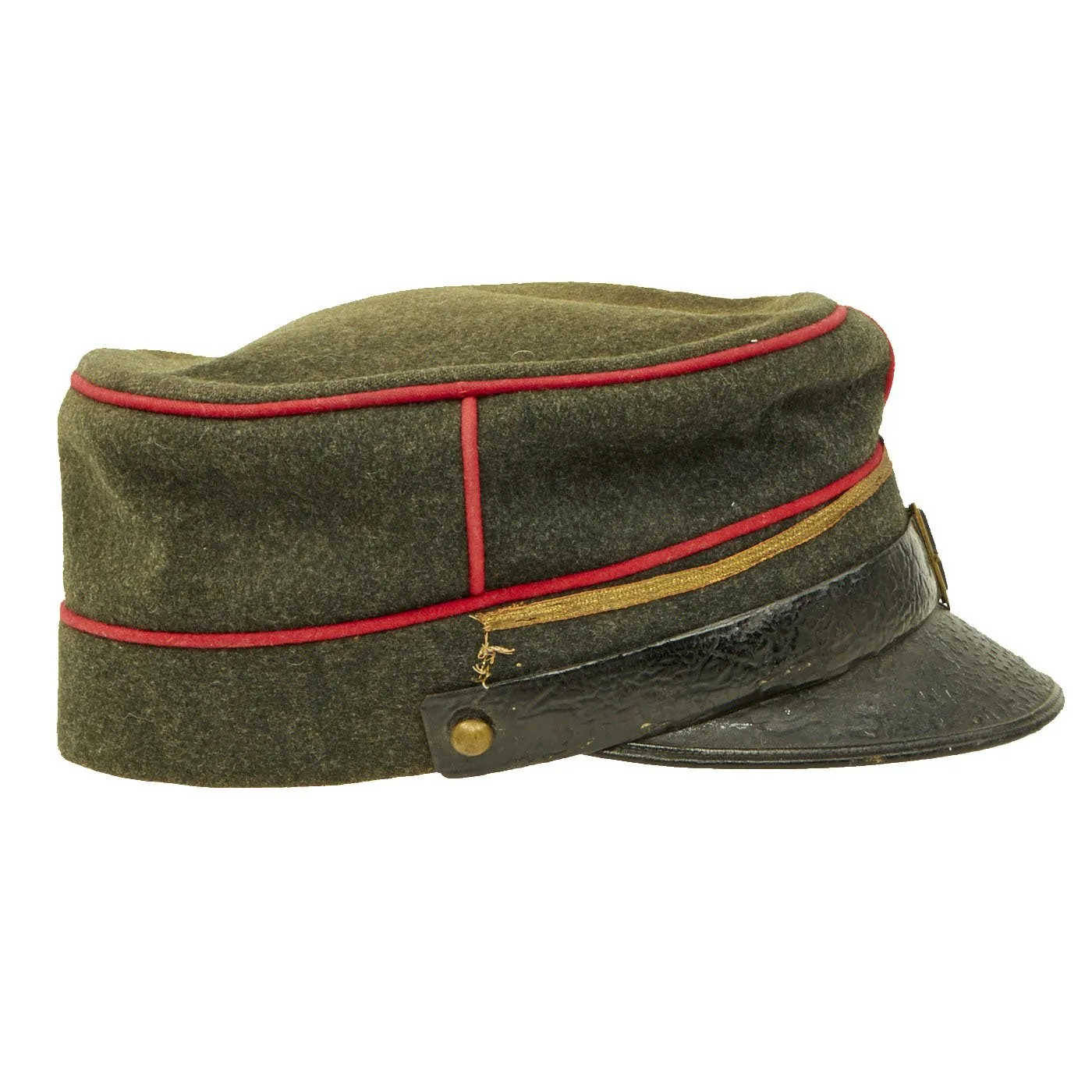 Original Swiss WWI Artillery Kepi Visor Hat