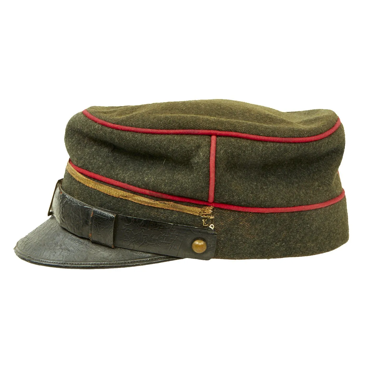 Original Swiss WWI Artillery Kepi Visor Hat
