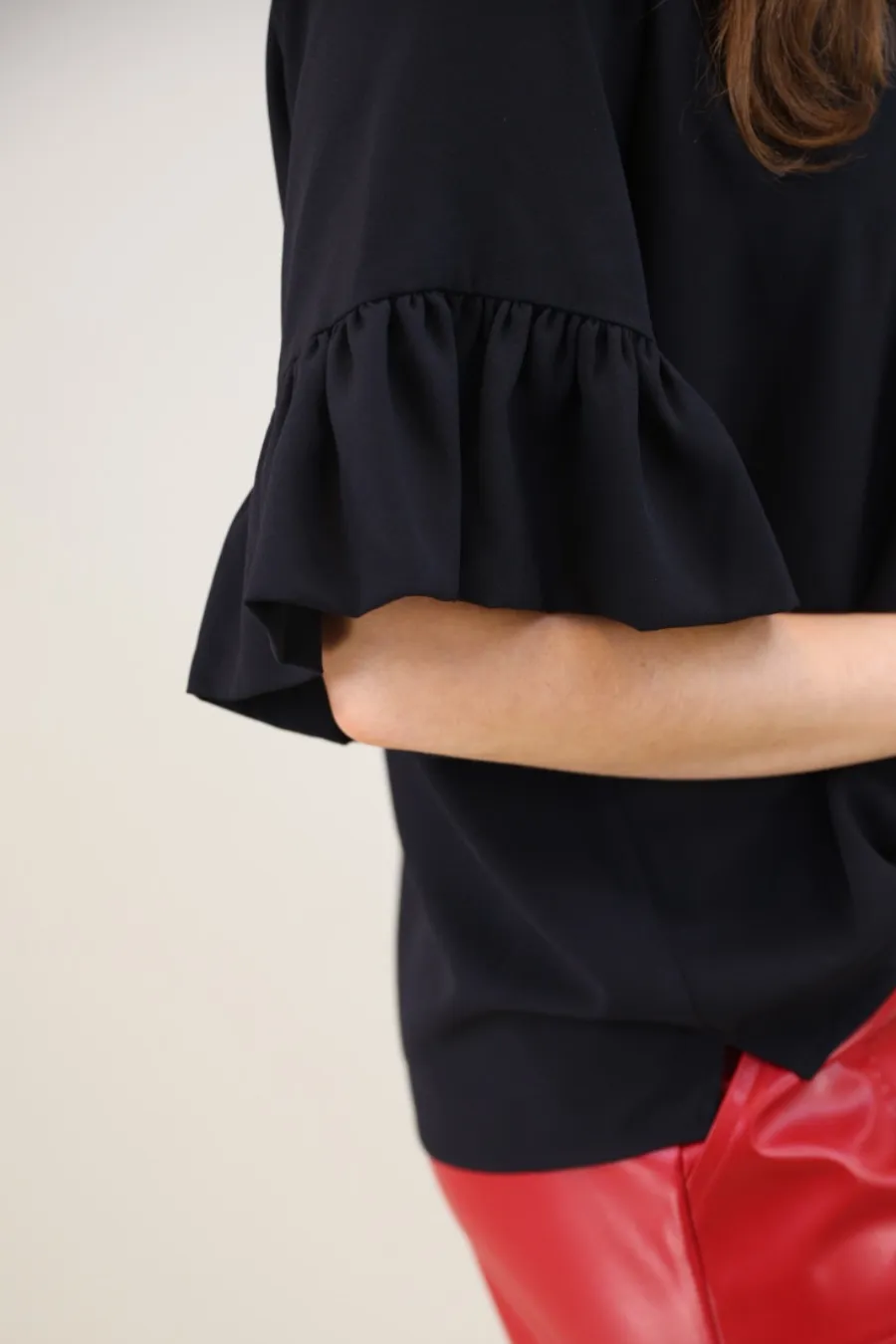 PREORDER-Rebecca Ruffle Sleeve Top by Jess Lea (Ships in 2-3 Weeks)