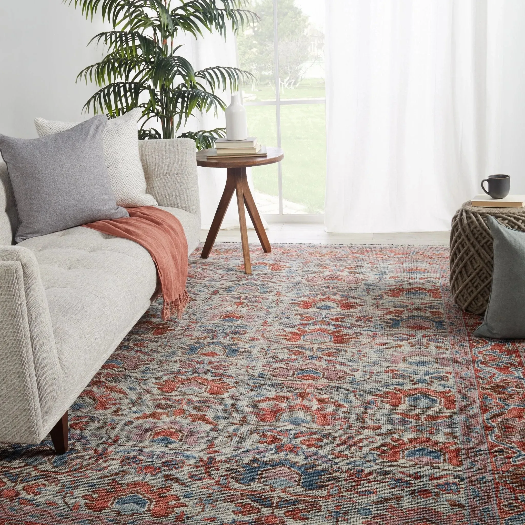 Rhapsody RHA09 Red/Blue Rug