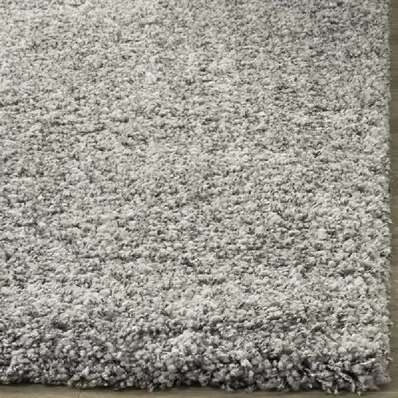 Silver Thick Shaggy Rug - California